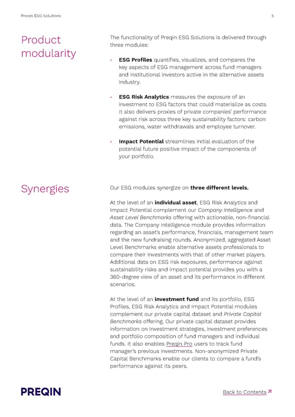 Preqin ESG Solutions Methodology - Page 5