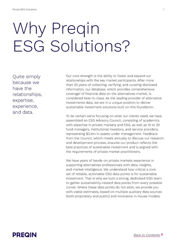 Preqin ESG Solutions Methodology - Page 7