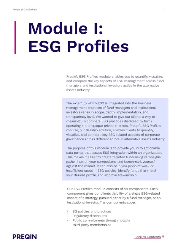 Preqin ESG Solutions Methodology - Page 11