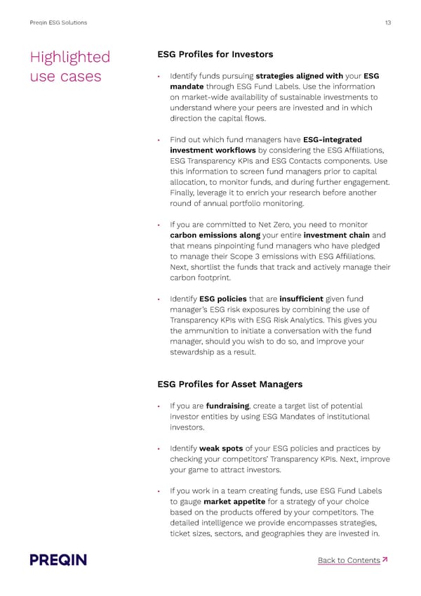 Preqin ESG Solutions Methodology - Page 13