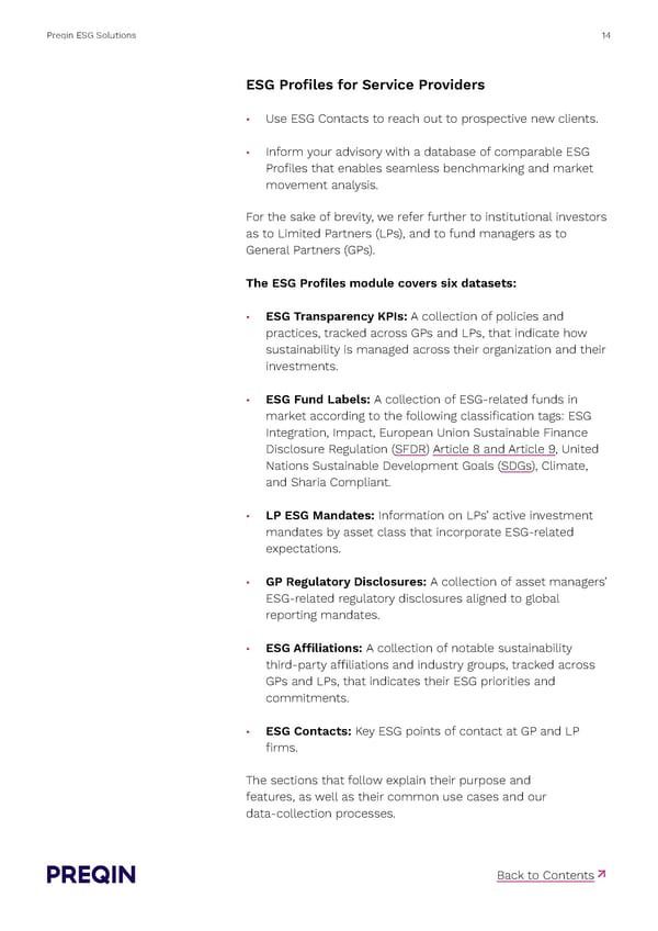 Preqin ESG Solutions Methodology - Page 14