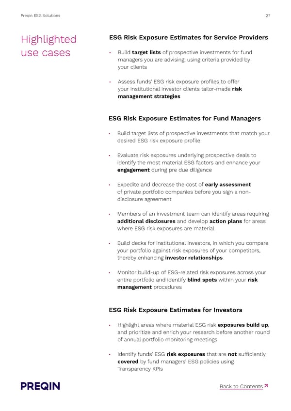 Preqin ESG Solutions Methodology - Page 27