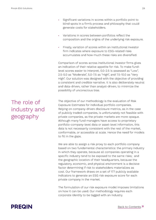 Preqin ESG Solutions Methodology - Page 29