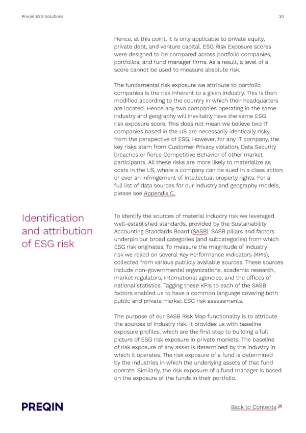 Preqin ESG Solutions Methodology - Page 30