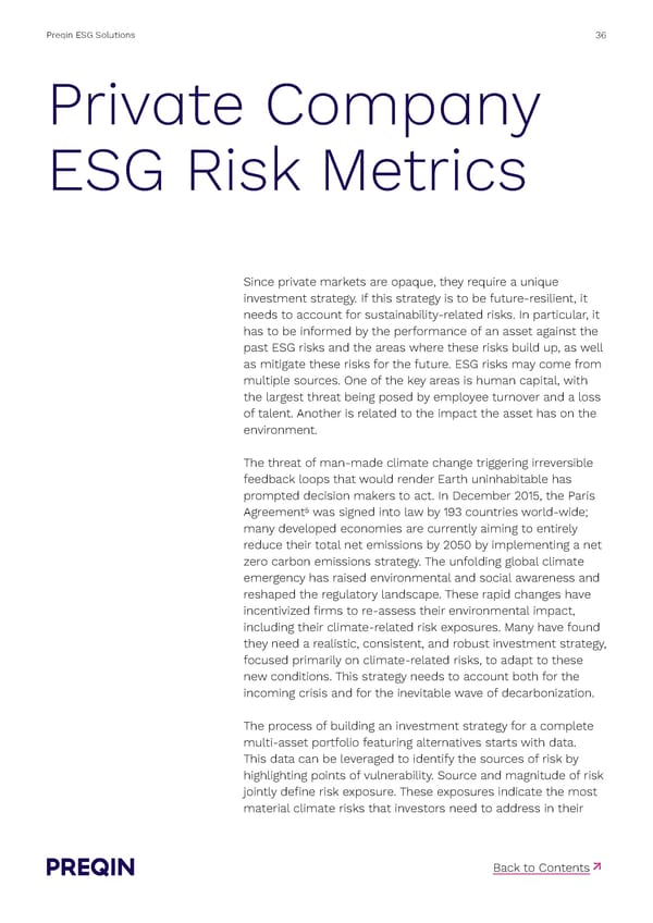 Preqin ESG Solutions Methodology - Page 36