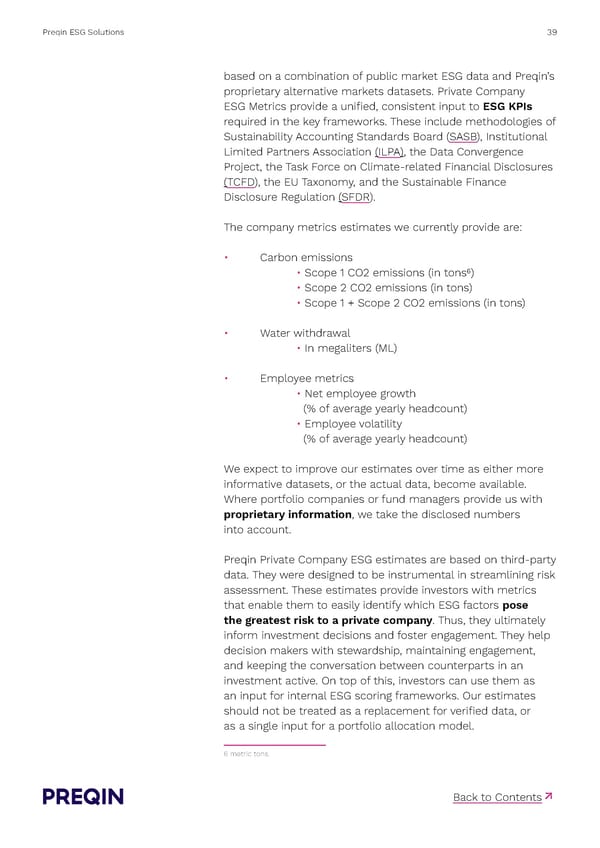 Preqin ESG Solutions Methodology - Page 39