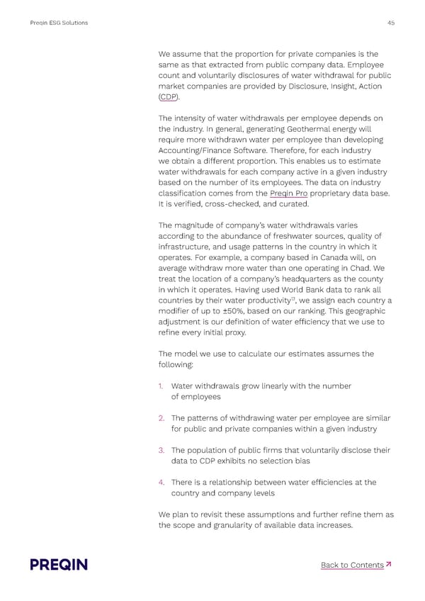 Preqin ESG Solutions Methodology - Page 45