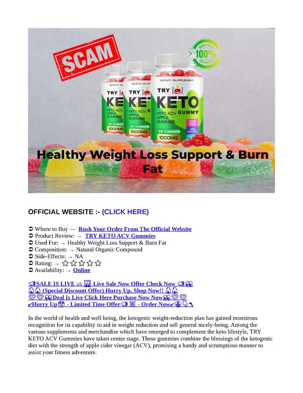 Active Keto Gummies Reviews [TRICK ALERT] Read Before Buying! - Page 1