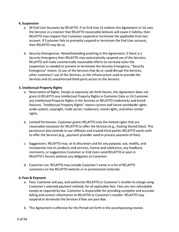 Terms, Conditions, Policies & Plans - Page 5