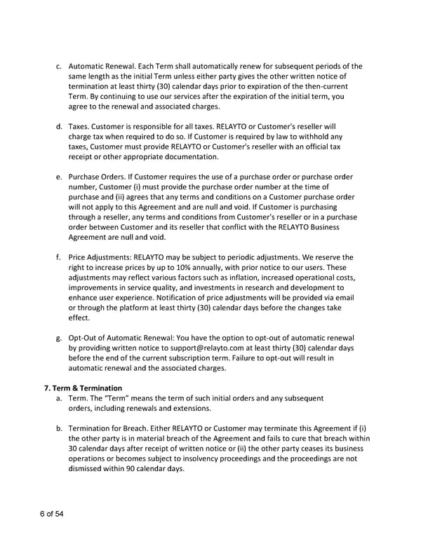 Terms, Conditions, Policies & Plans - Page 6