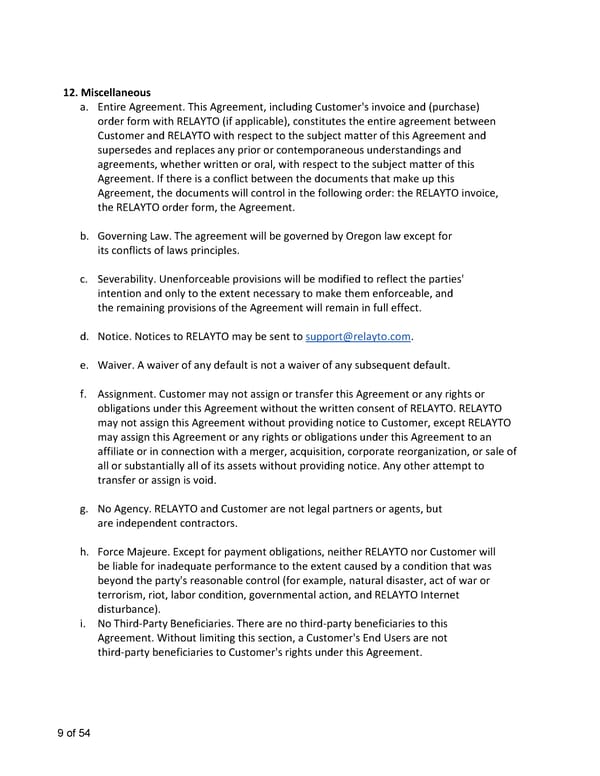 Terms, Conditions, Policies & Plans - Page 9