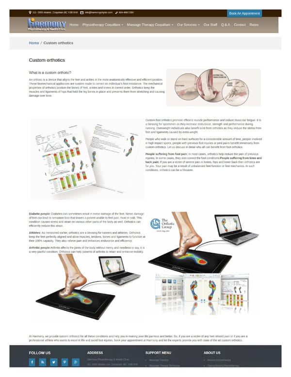 Benefits of custom orthotics for foot pain - Page 1