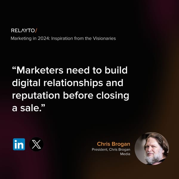 Marketing in 2024 Inspiration from the Visionaries - Page 9