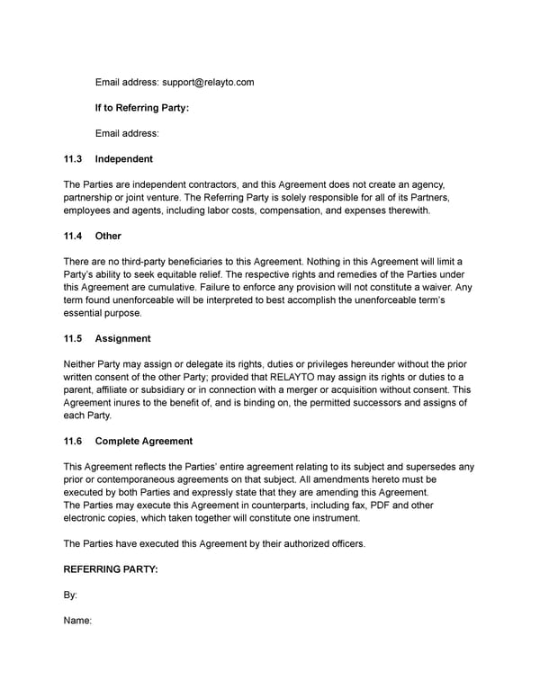 Referral Channel Program Agreement (RCPA) - Page 7