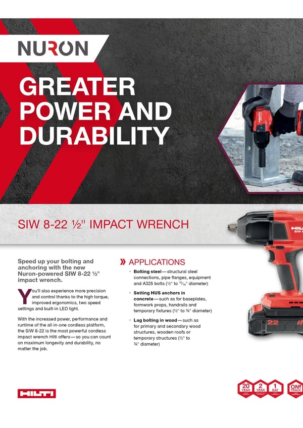 Nuron Special Edition Innovation Magazine US  Hilti (4) - Page 22