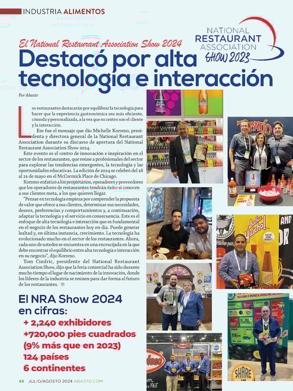 Abasto Magazine Julio/Agosto 2024 - Page 46