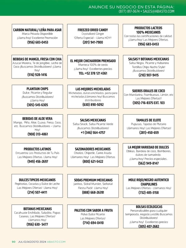 Abasto Magazine Julio/Agosto 2024 - Page 90