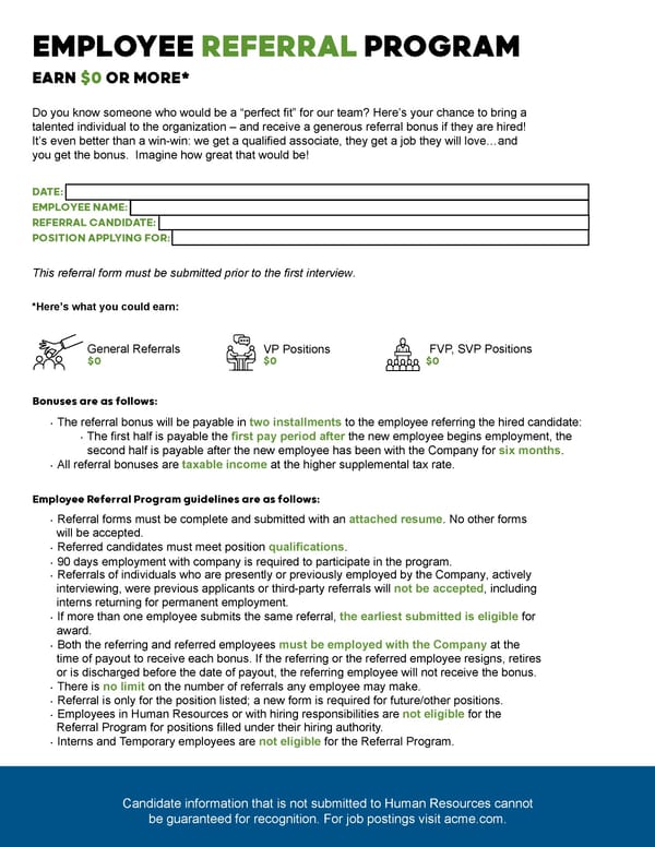 Employee Referral Form - Page 1