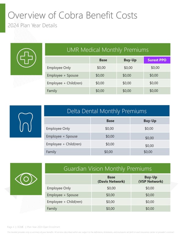 2024 Cobra Benefits Guide - Page 4