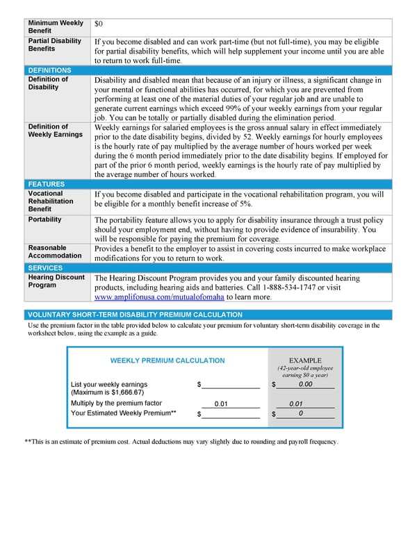 Voluntary Short-Term Disability - Page 2