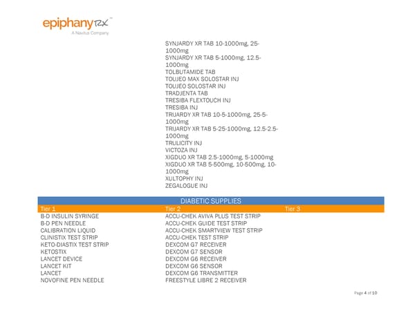 HSA Preventive Drug List - Page 4