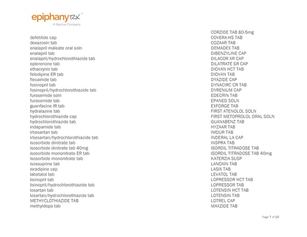 HSA Preventive Drug List - Page 7