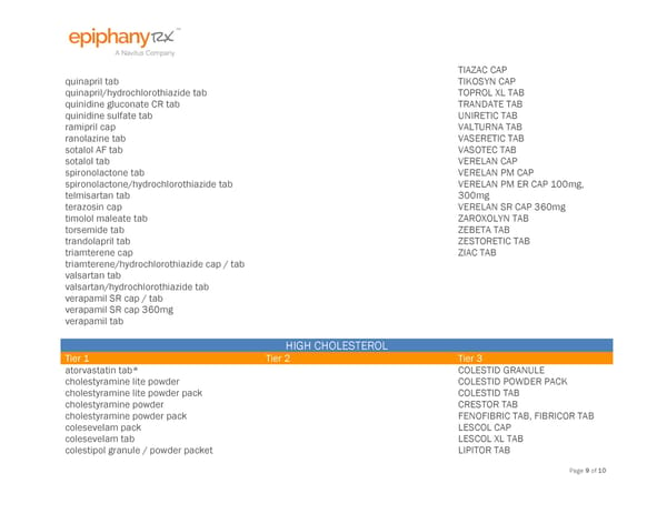 HSA Preventive Drug List - Page 9