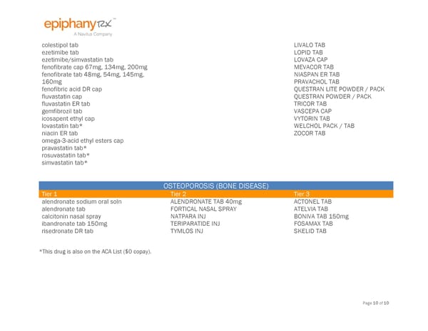 HSA Preventive Drug List - Page 10