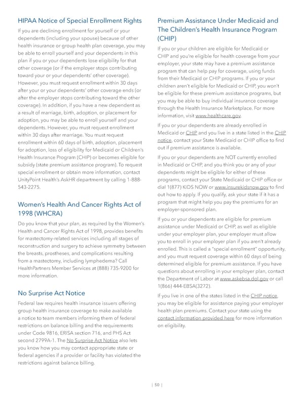 May 2024 | UPC Physicians Benefit Guide - Page 52