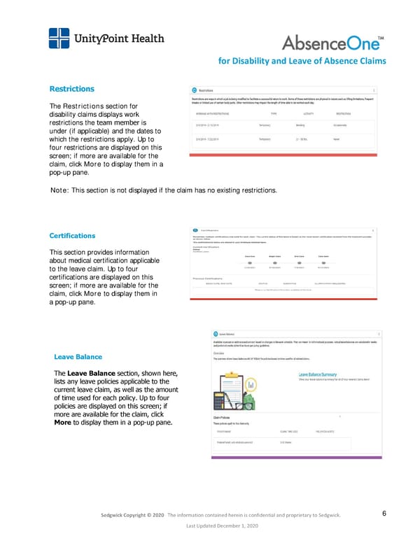 Reference Guide for Team Members – Disability and Leaves - Page 6