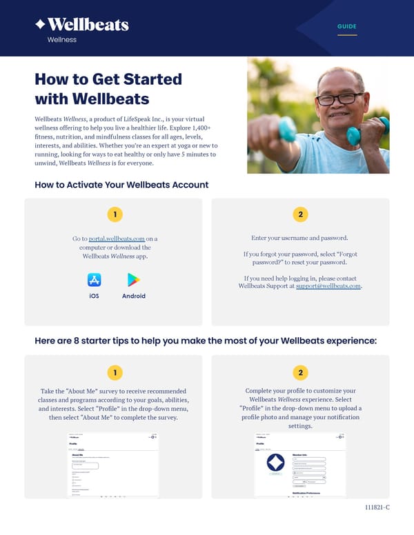 How to Navigate Wellbeats - Page 1