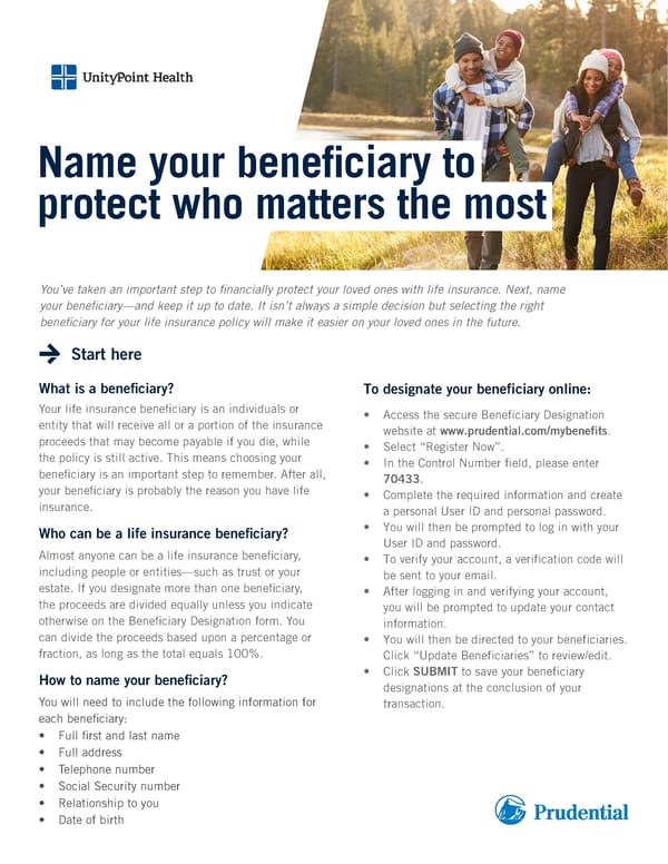 Beneficiary FAQ Flyer – UPH - Page 1