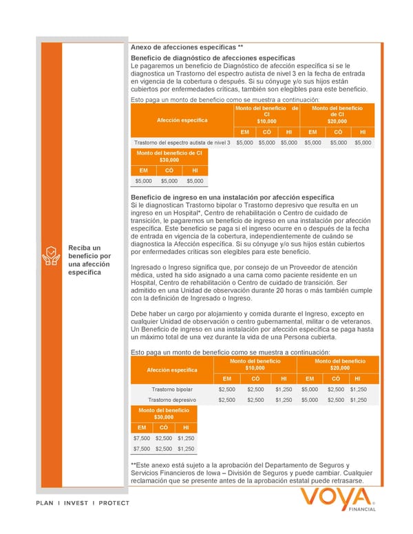 Critical Illness – Explore Your Benefits Flyer Spanish 2024 - Page 7