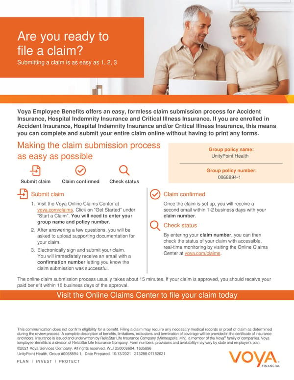 How to File a Claim Formless Submission Flyer - Page 1