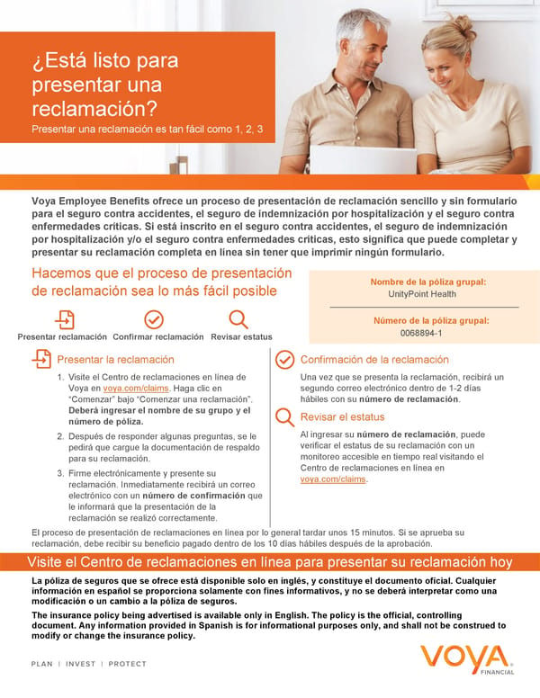 Formless Claims Submission Flyer – Spanish - Page 1