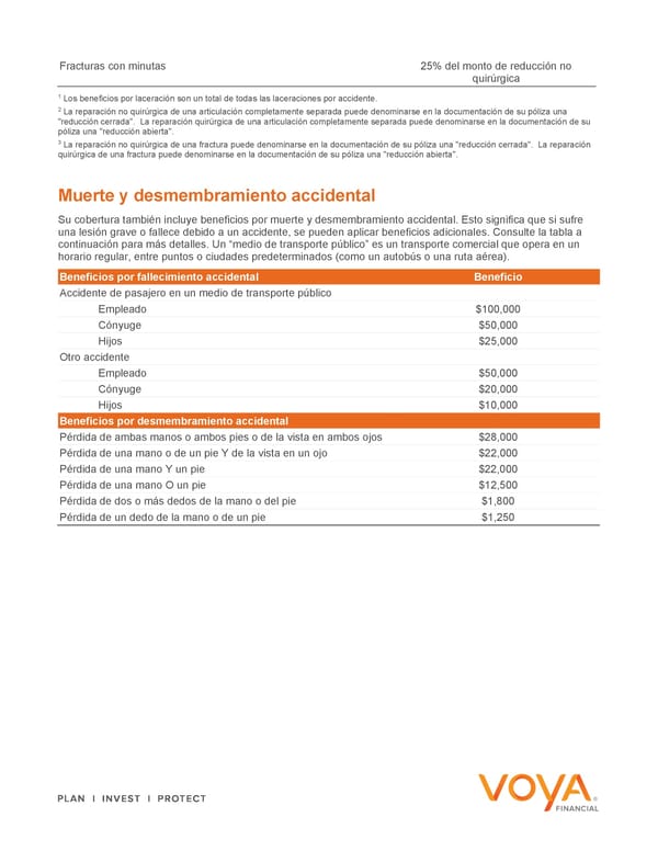 Accident – Explore Your Benefits Flyer Spanish 2024 - Page 6