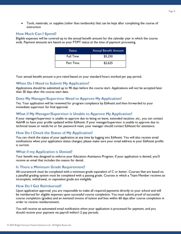 EdAssist FAQ - Page 5