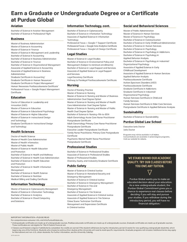 Purdue Global – All Program Overview - Page 2