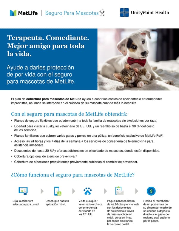 MetLife Pet Insruance Benefit Overview – Spanish - Page 1