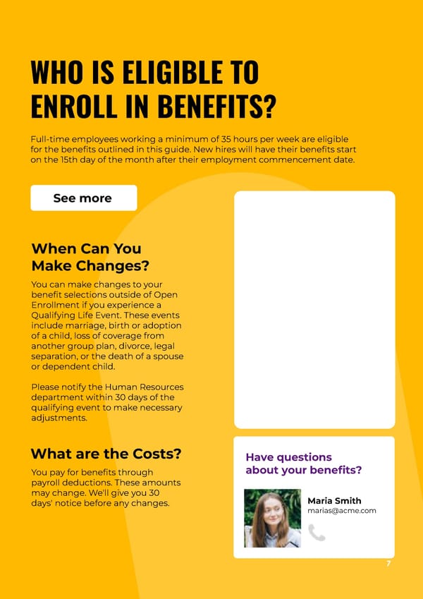 Complete Employer Benefits Handbook Template - Google Slides, Powerpoint & PDF - Page 7