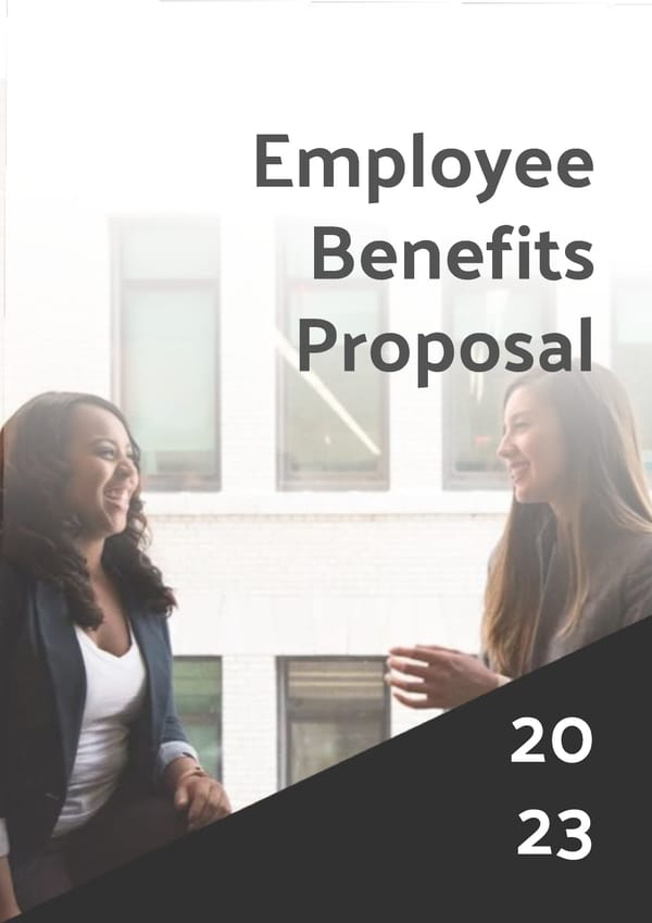 Modern Employee Benefits Proposal Template - Google Slides, Powerpoint & PDF - Page 1