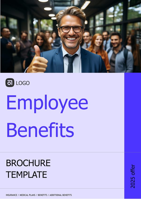 Employee Benefits  Brochure Template  - Page 1