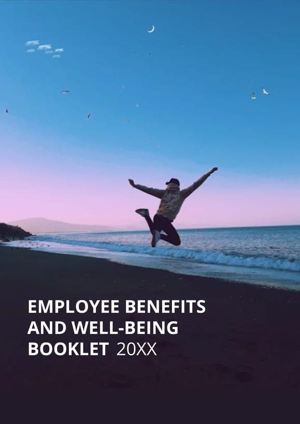 Employee Benefits & Well-Being Booklet Template - Google Slides, Powerpoint & PDF - Page 1
