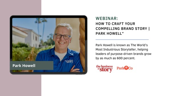 Webinar: How to Craft Your Compelling Brand Story  - Page 1