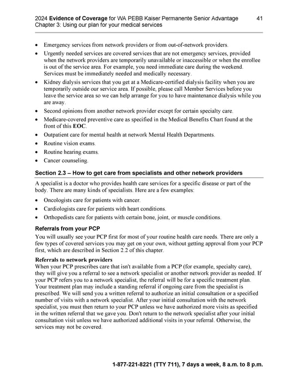 Kaiser Permanente NW Senior Advantage EOC (2024) - Page 79