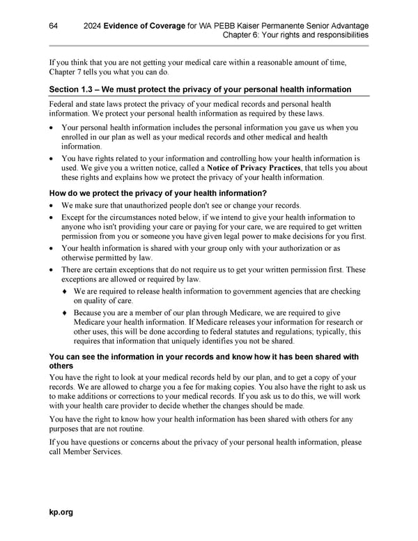 Kaiser Permanente NW Senior Advantage EOC (2024) - Page 102