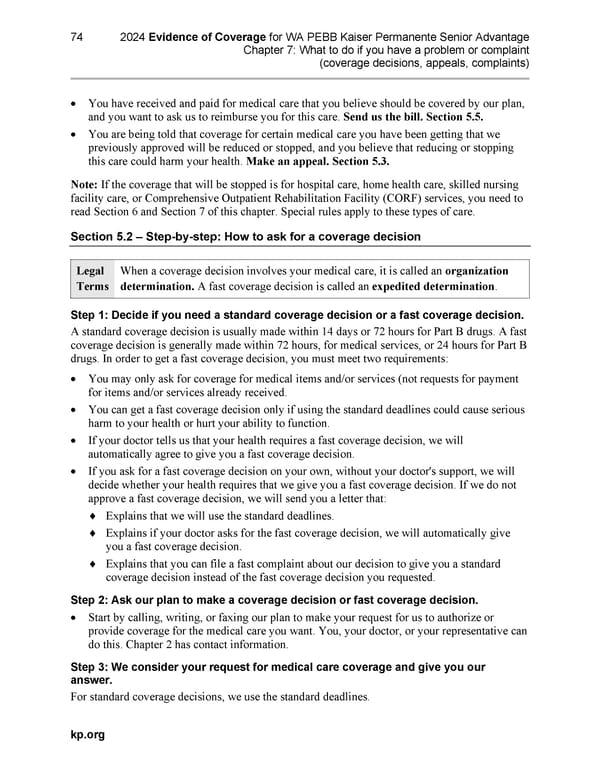 Kaiser Permanente NW Senior Advantage EOC (2024) - Page 112