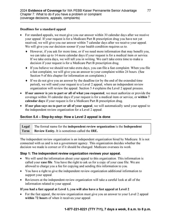 Kaiser Permanente NW Senior Advantage EOC (2024) - Page 115