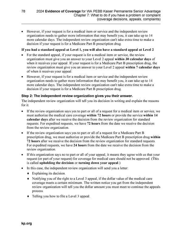 Kaiser Permanente NW Senior Advantage EOC (2024) - Page 116