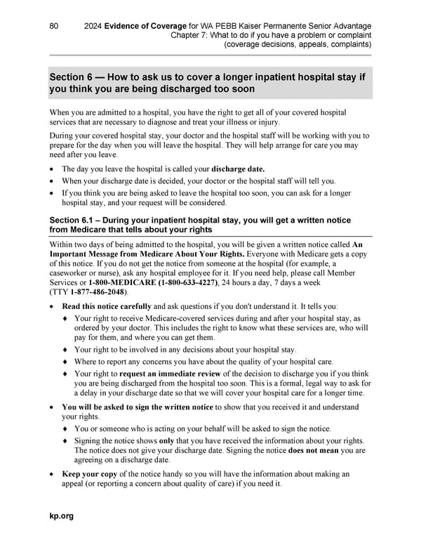 Kaiser Permanente NW Senior Advantage EOC (2024) - Page 118